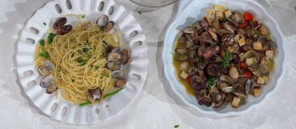 È sempre mezzogiorno ricetta di oggi Mercoledì 31 maggio 2023: spaghetti alle vongole e sautè di Mauro e Mattia Improta