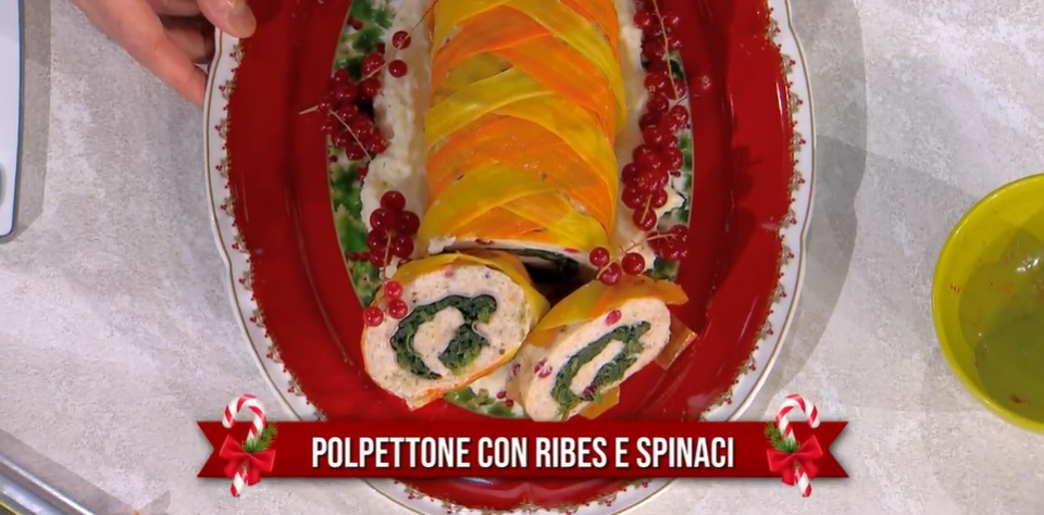 “É sempre mezzogiorno” ricetta di oggi 23 Novembre 2023: Polpettone con ribes e spinaci di Antonio Paolino