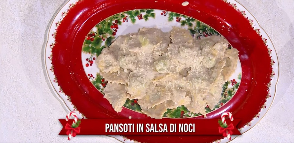 “É sempre mezzogiorno” ricetta di oggi 21 dicembre 2023: Pansoti in salsa di noci di Ivano Ricchebono