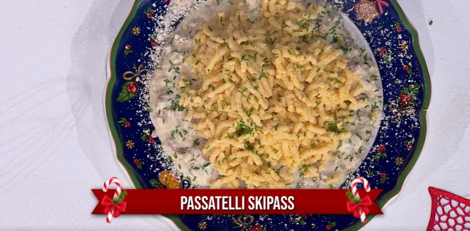 “É sempre mezzogiorno” ricetta di oggi 21 dicembre 2023: Passatelli skipass di Daniele Persegani