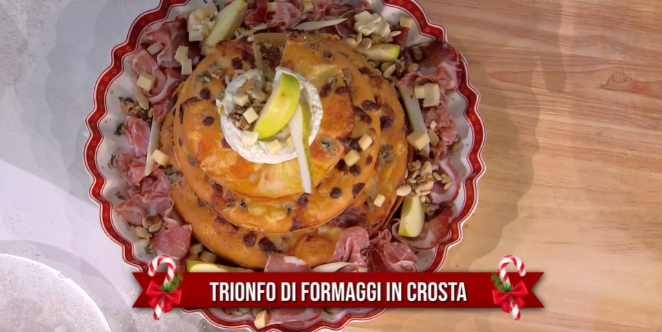 “É sempre mezzogiorno” ricetta di oggi 6 Dicembre 2023: Trionfo di formaggi in crosta di gemelli Billi