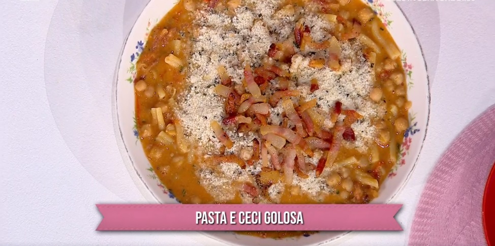 “É sempre mezzogiorno” ricetta di oggi 18 Gennaio 2024: Pasta e ceci golosa di Daniele Persegani