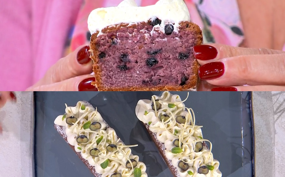 “É sempre mezzogiorno” ricetta di oggi 18 Gennaio 2024: Plumcake ai mirtilli di Damiano Carrara