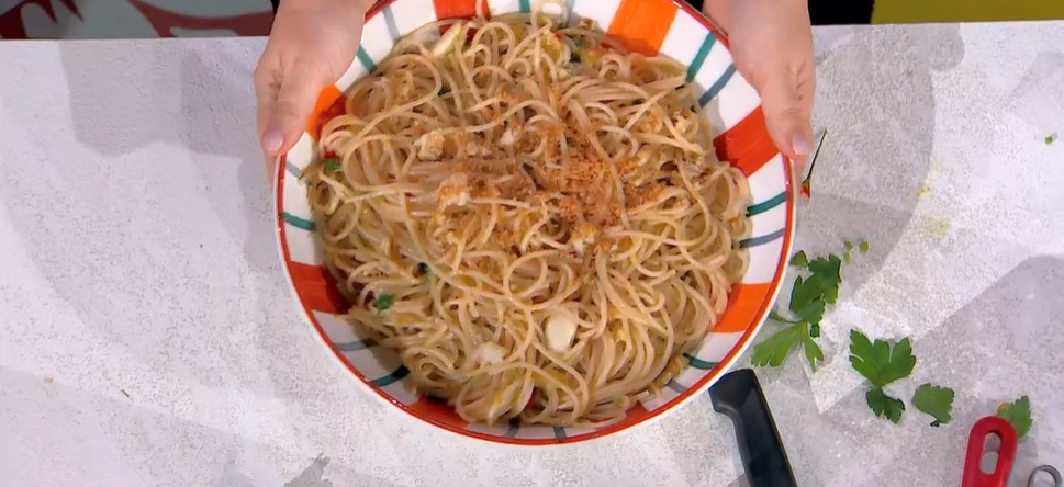 “É sempre mezzogiorno” ricetta di oggi 5 Febbraio 2024: spaghetti in salsa moresca di Giusina Battaglia