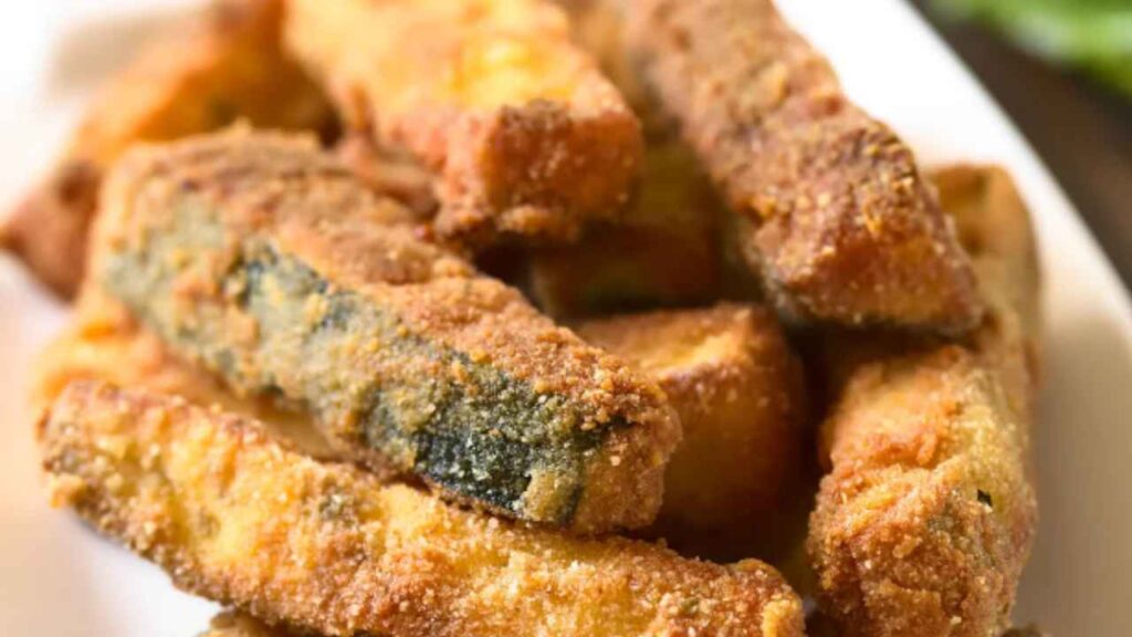 Puoi gustare tutti gli stick di zucchine croccanti che desideri, con solo 120 kcal!