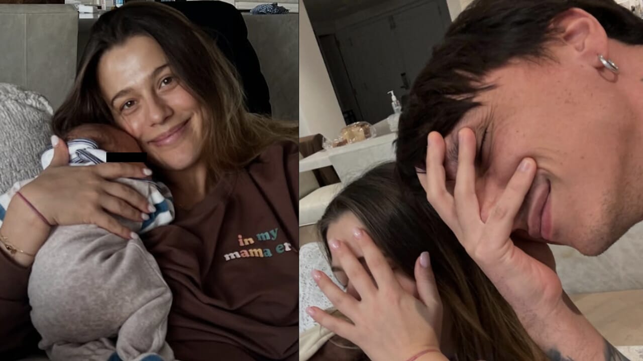 Ultimo e Jacqueline festeggiano il primo mese di Enea con dolcezza e emozione