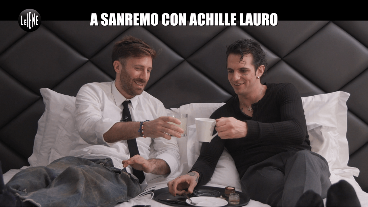 Sanremo 2025: Achille Lauro tra musica e retroscena nel servizio di Le Iene