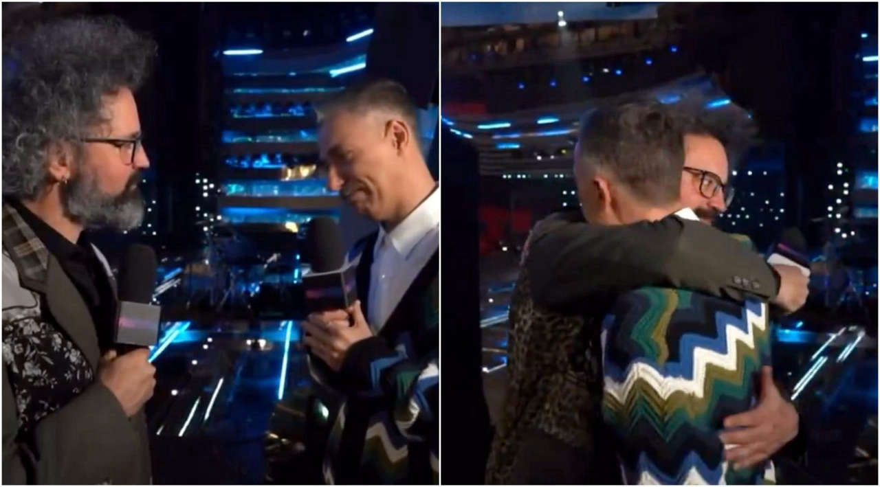 Festival di Sanremo 2025: l’abbraccio emozionante tra Gabriele Corsi e Simone Cristicchi che tocca il cuore del pubblico