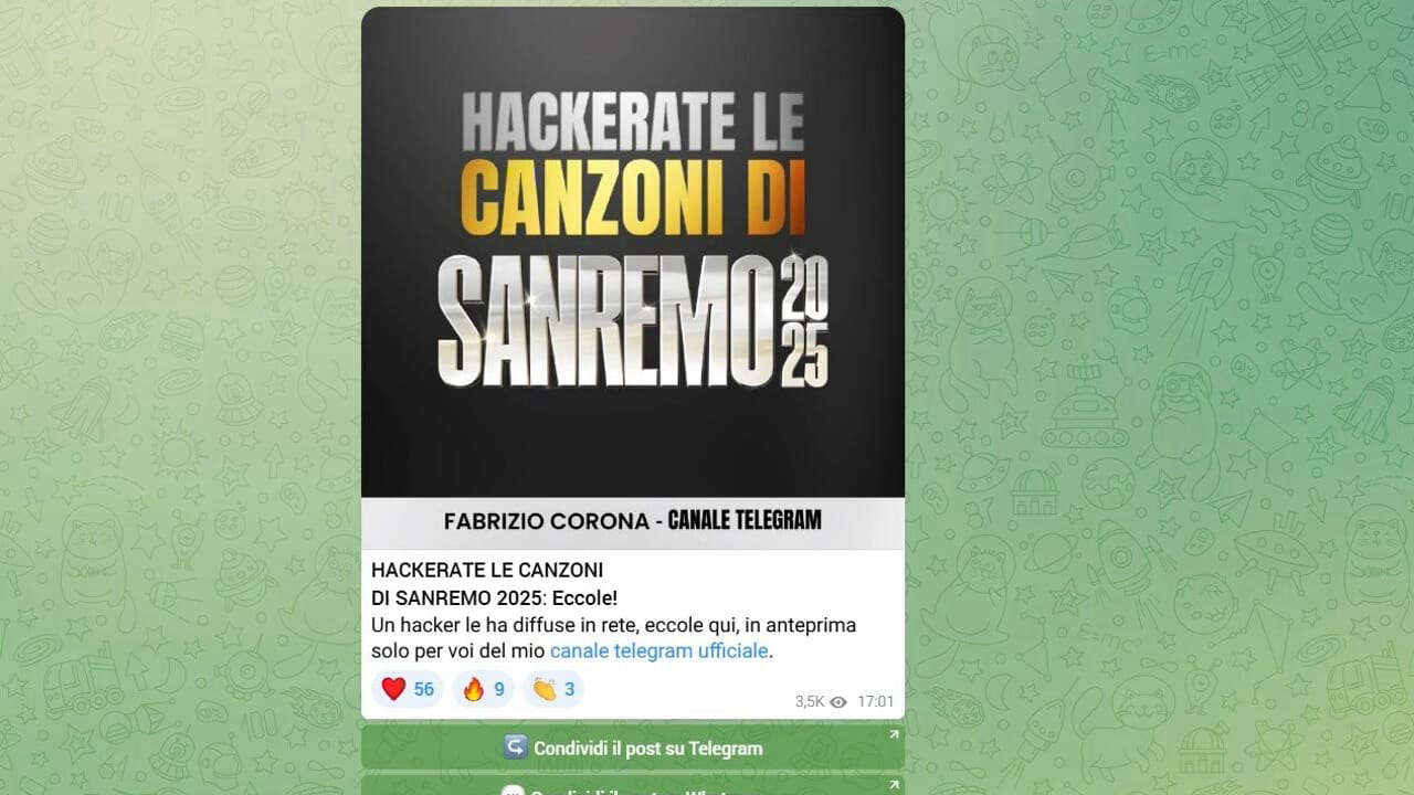 Sanremo 2025 Tra Polemiche e Gossip: La Lista delle Canzoni Svelata da Fabrizio Corona? Scopri il Mistero della Password!