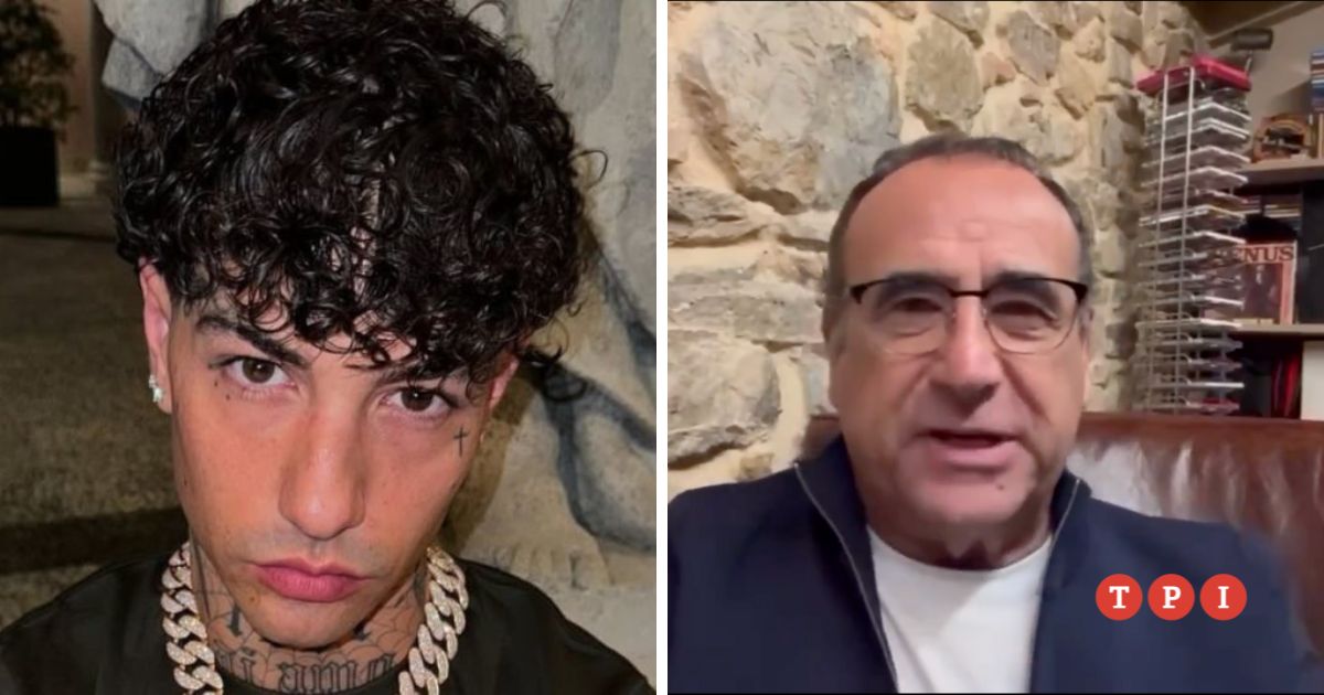Tony Effe e il dissing con Carlo Conti: "Sali tu a cantare"