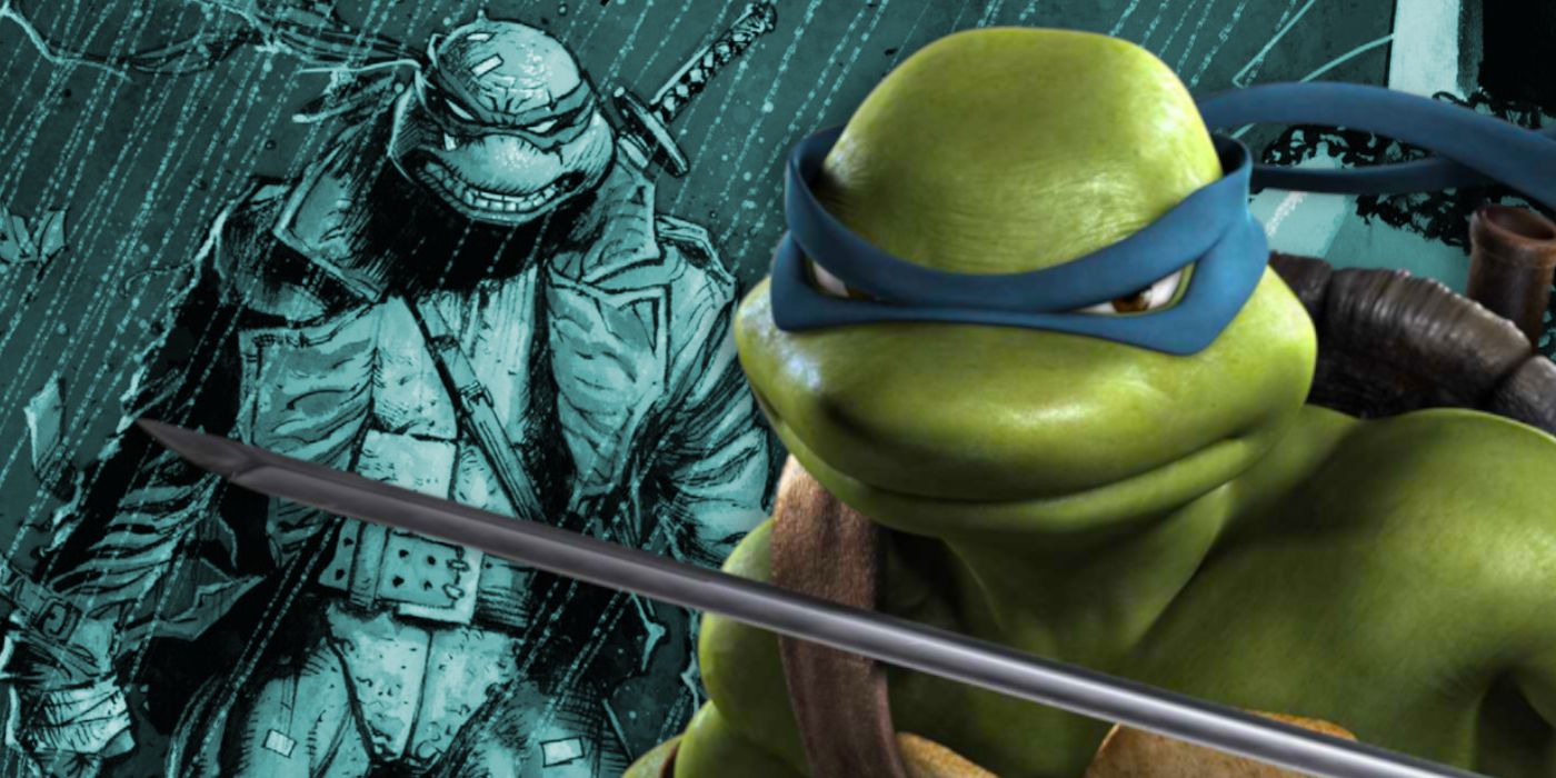 Leonardo delle Teenage Mutant Ninja Turtles si trasforma in un guerriero oscuro e affascinante con il suo nuovo cappotto di pelle
