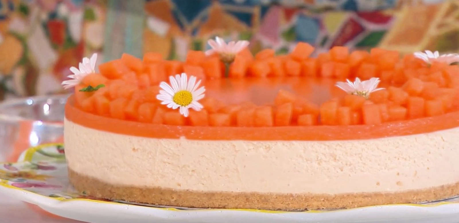 Torta fredda al melone di Natalia Cattelani | É sempre mezzogiorno, 21 maggio 2025