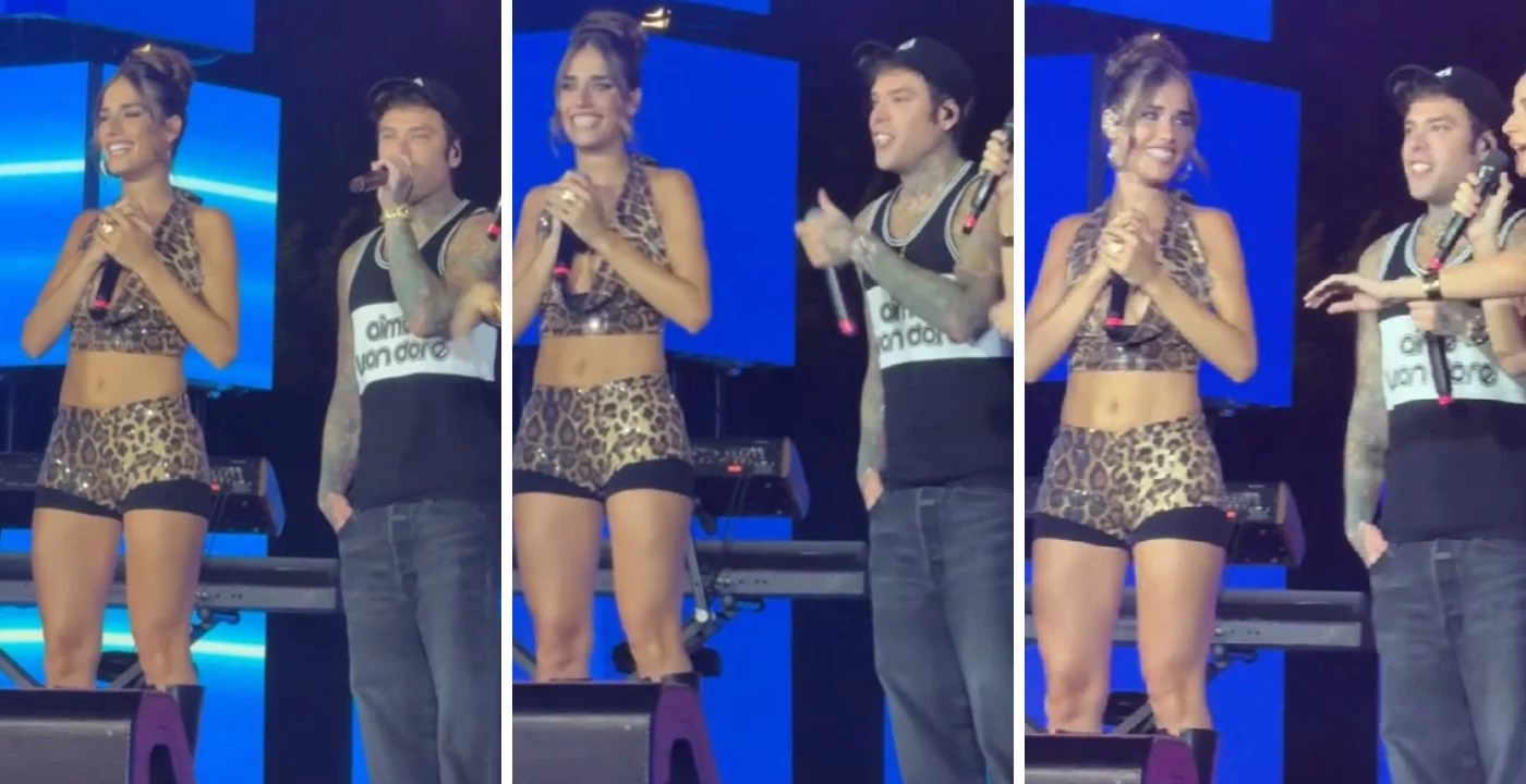 Tim Summer Hits: Fedez e Clara sul palco, il pubblico chiede un bacio ma tra loro c’è solo amicizia