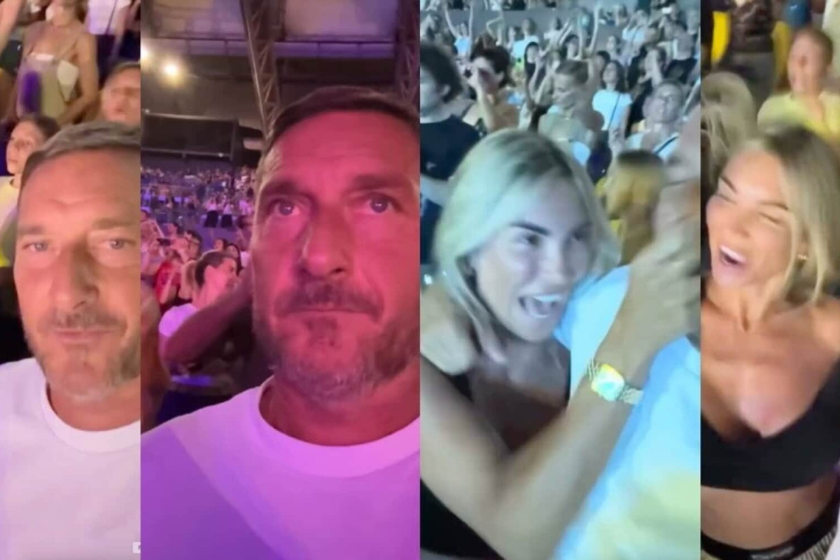 Francesco Totti e Noemi Bocchi: l’appassionante serata al concerto di Vasco Rossi allo Stadio Olimpico di Roma