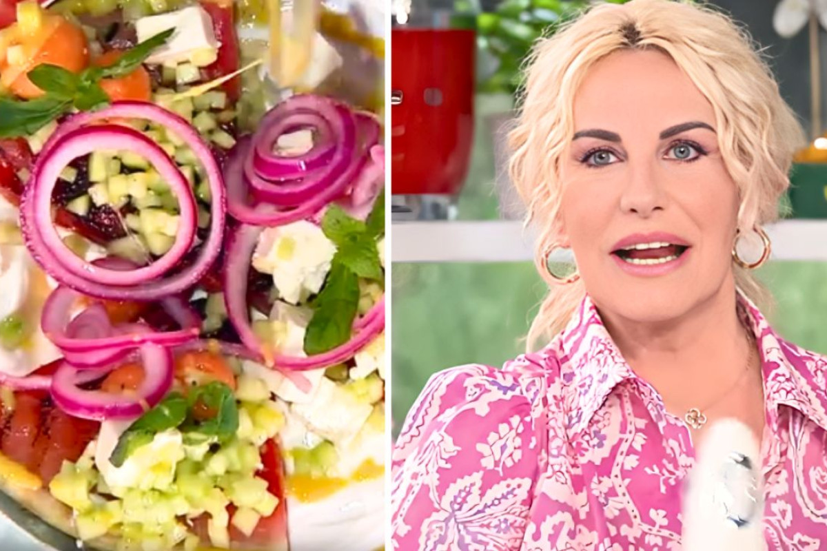 L’insalata da spiaggia di Antonella Clerici: la ricetta estiva che rinfresca e sorprende sotto l’ombrellone