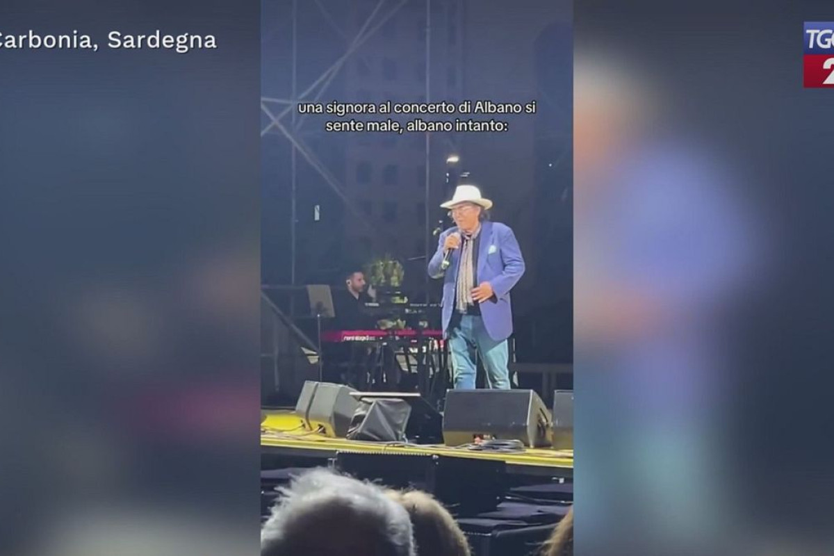 Al Bano: il concerto a Carbonia tra tensione e ironia dopo il malore di una spettatrice, un momento indimenticabile