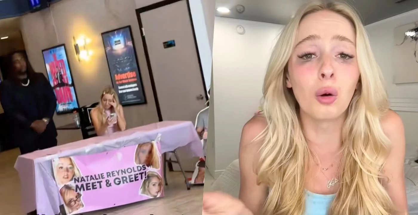 Natalie Reynolds e il meet fallito: lacrime e polemiche infiammano i social dopo l’assenza dei fan
