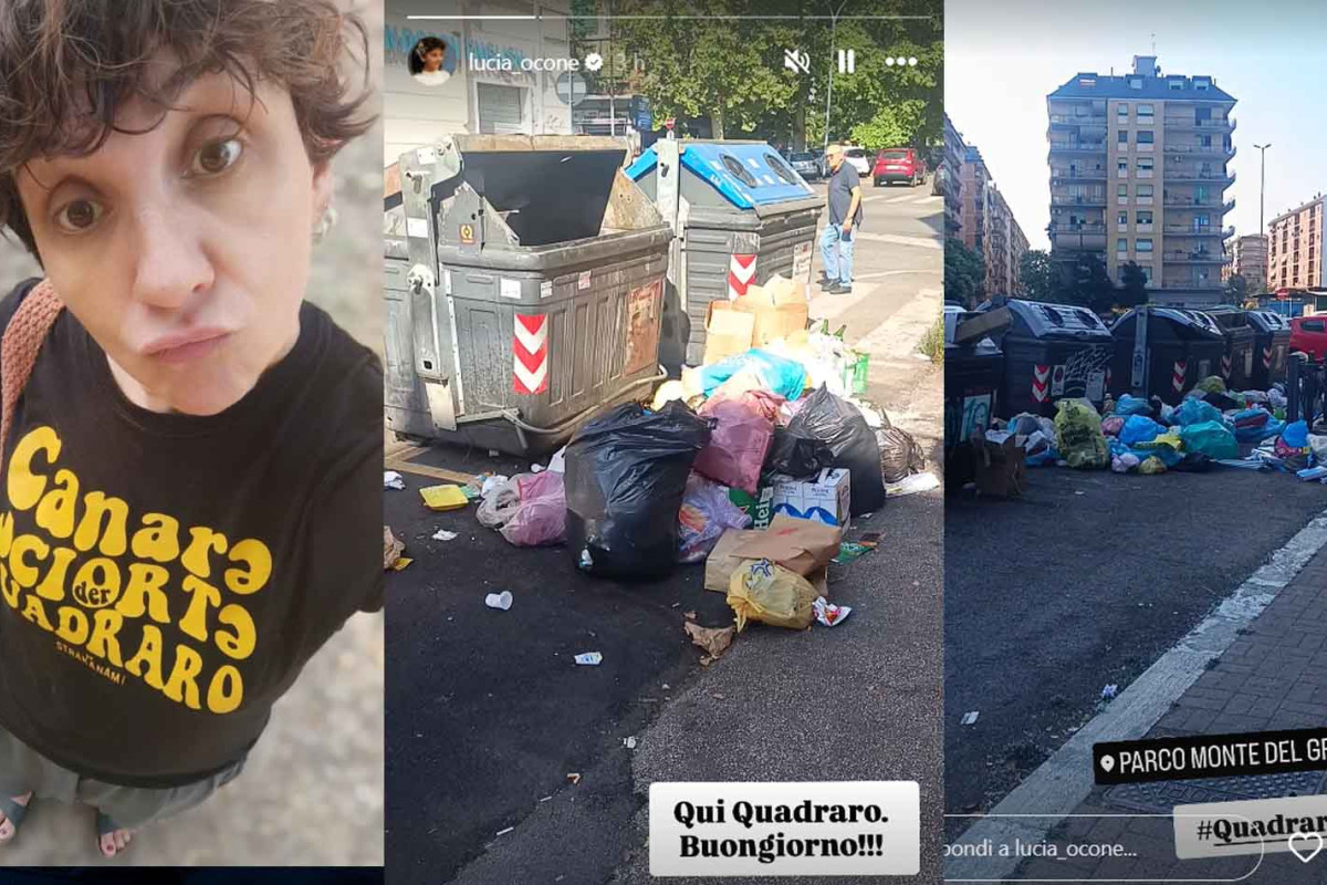 Rifiuti abbandonati al Quadraro: Lucia Ocone svela con ironia la drammatica realtà di Roma