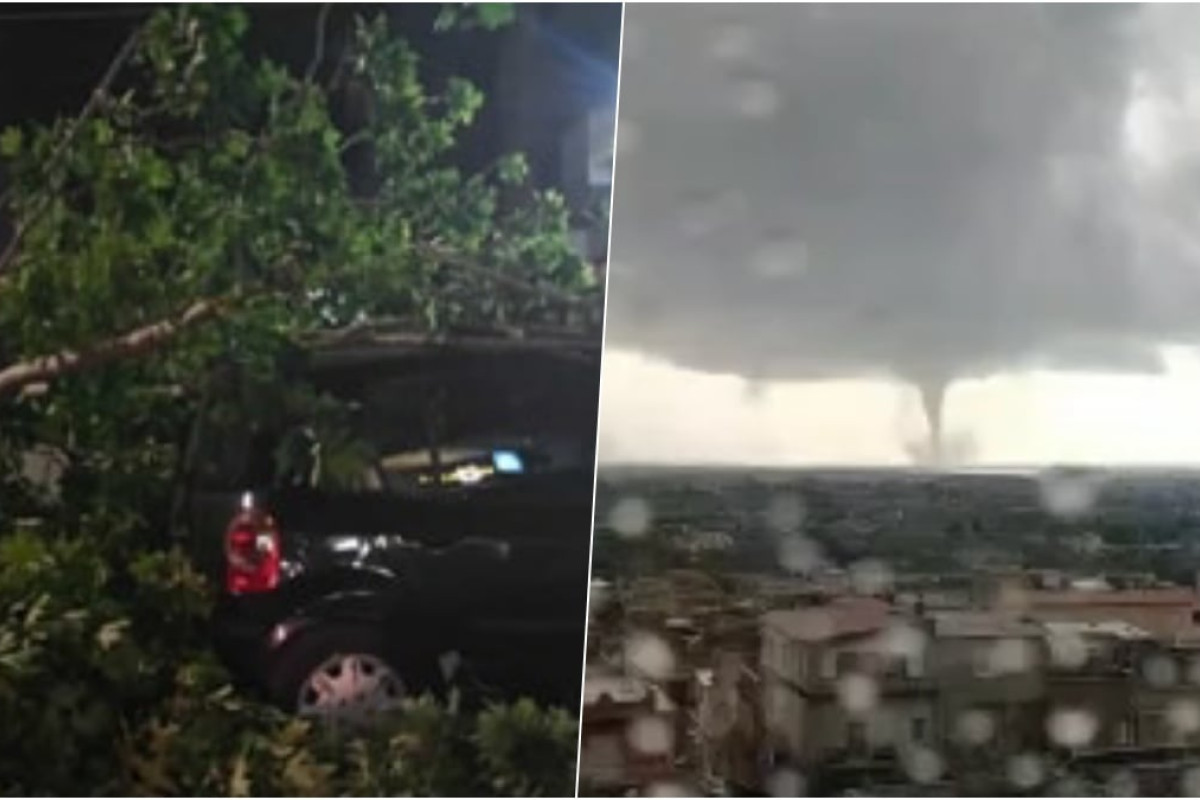 Tromba d’aria colpisce la Tiburtina: devastazione tra alberi sradicati e auto distrutte nel cuore dell’Italia