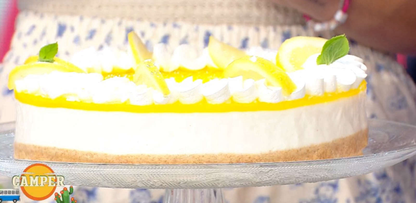 Torta fredda ricotta e limone di Sara Brancaccio | Camper, 23 giugno 2025