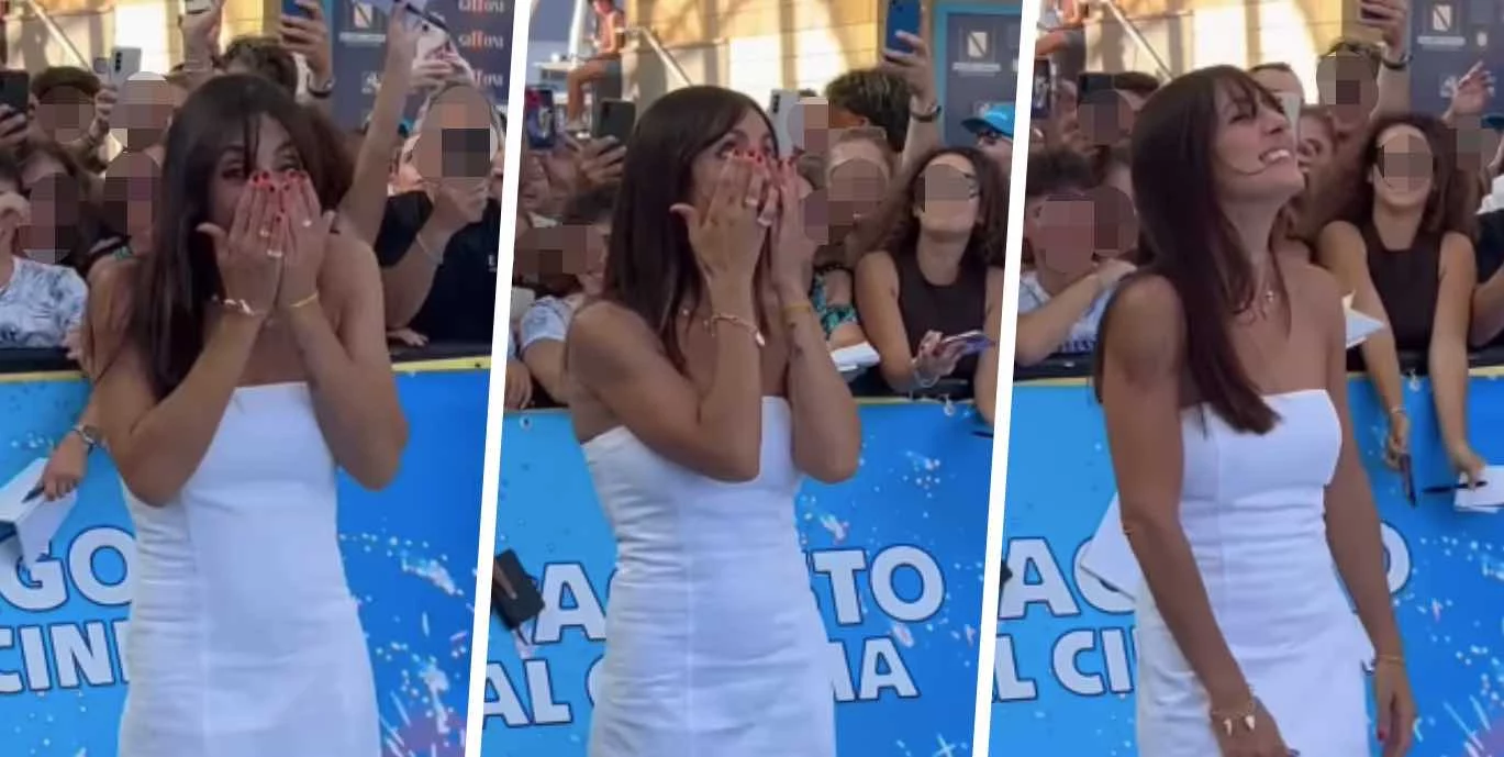 Ambra Angiolini conquista il Giffoni Film Festival con applausi e lacrime, un’emozione indimenticabile sul palco.