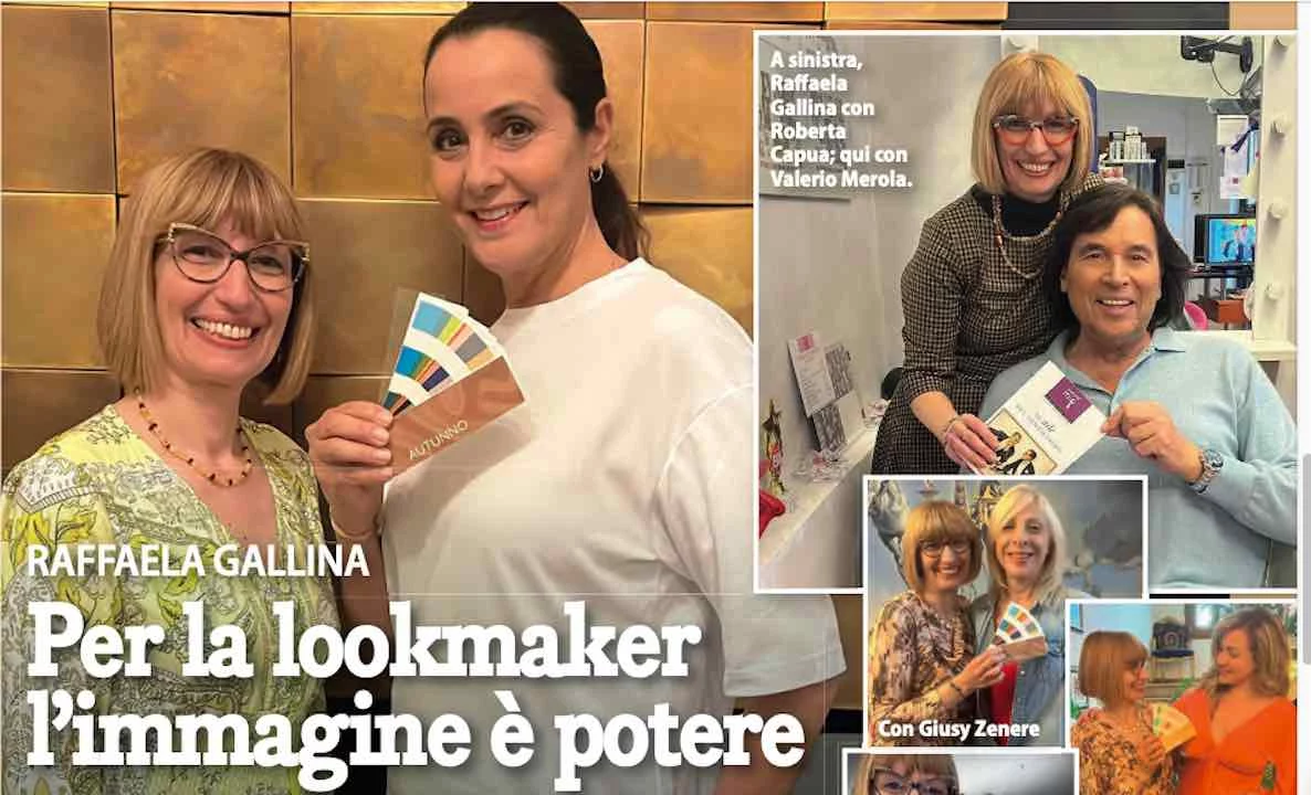 Raffaela Gallina rivoluziona il look dei vip: il segreto dell’armocromia svelato da Roberta Capua a Nikita Pelizon