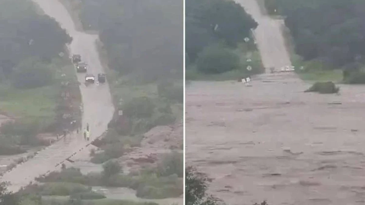 Inondazione sul fiume Llano: il panico esplode tra le rive mentre la natura si scaglia con forza devastante