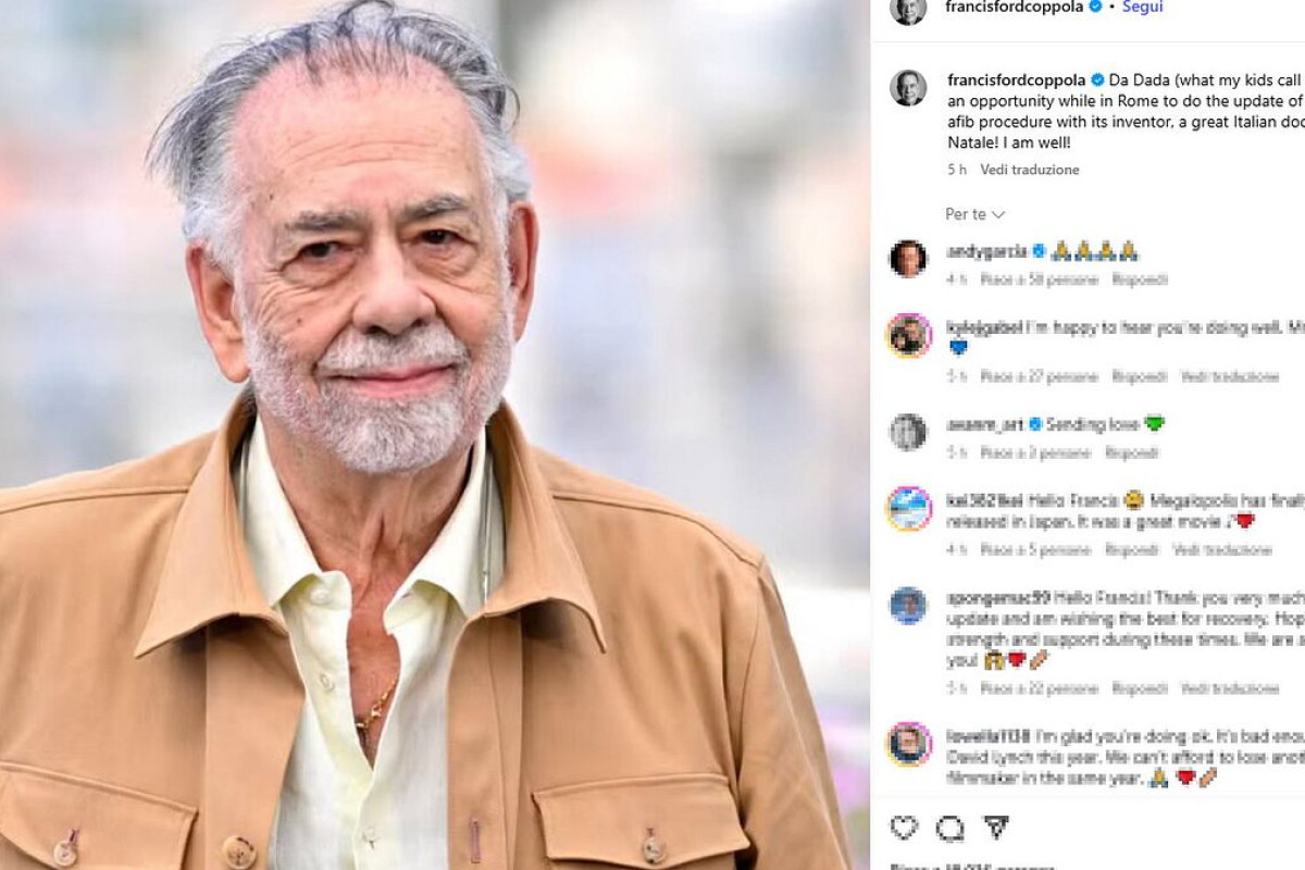 Francis Ford Coppola ricoverato a Roma: un intervento cardiaco programmato rassicura i fan del leggendario regista