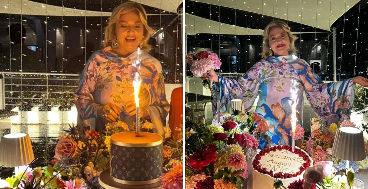 Monica Setta festeggia 61 anni con una festa tra amici e torte dallo stile unico, un compleanno da ricordare!