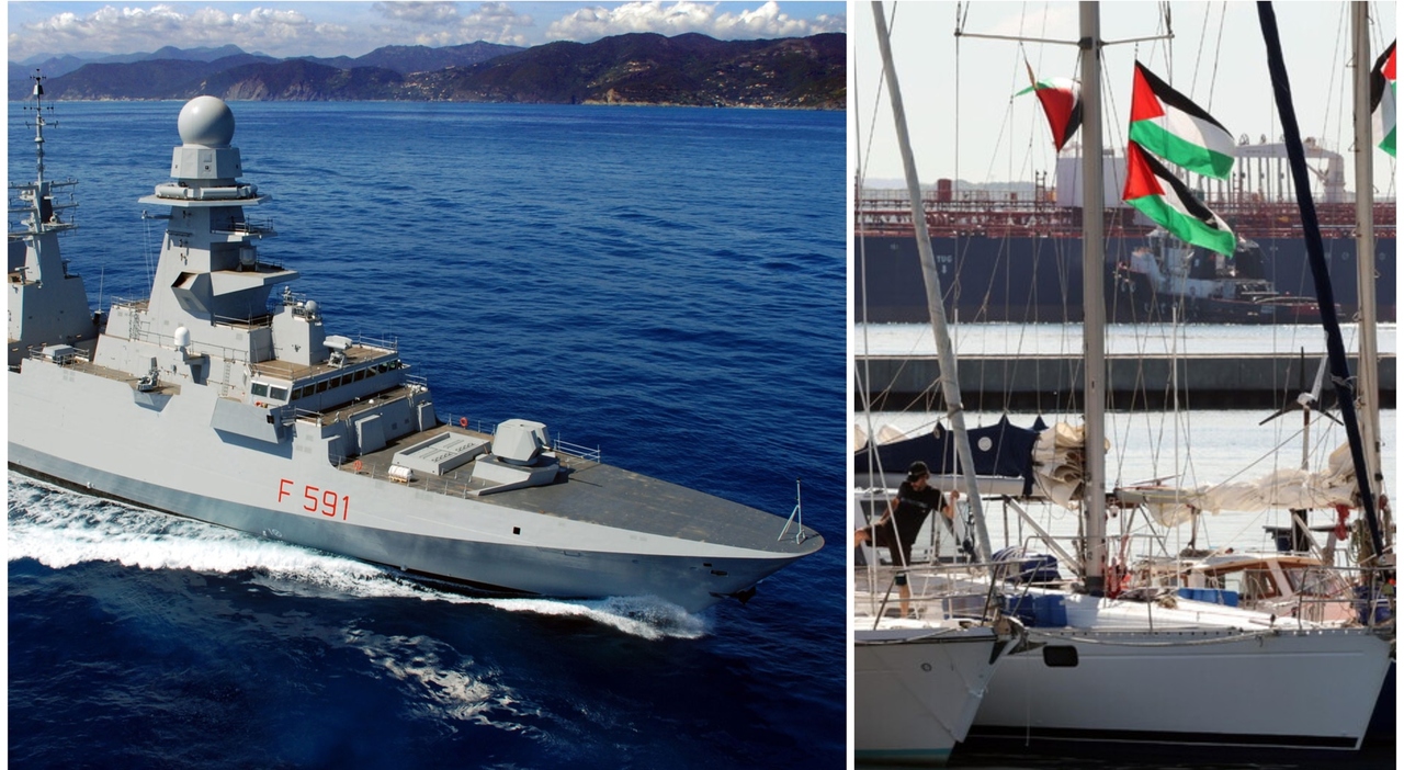 Italia Invio della Fregata Fasan per Proteggere la Global Somud Flotilla dopo Attacco con Droni