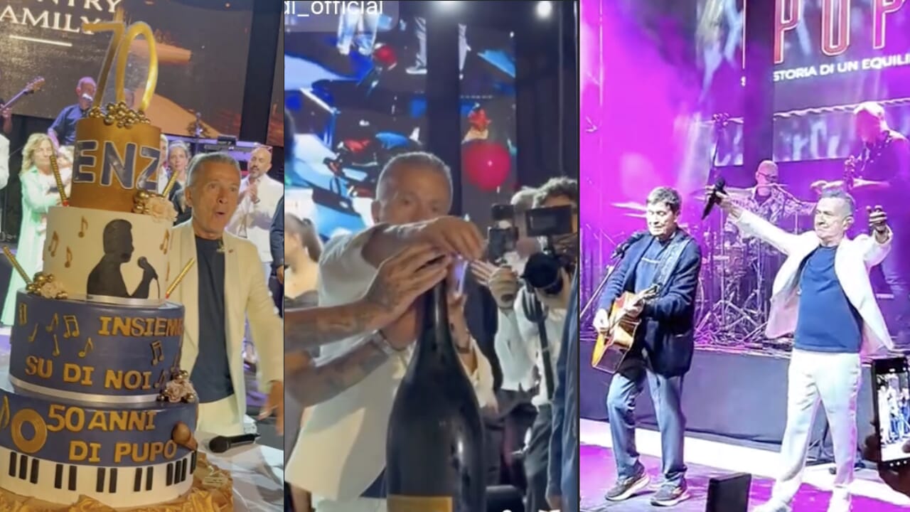 Pupo festeggia 70 anni con un concerto indimenticabile a Ponticino tra musica, sorprese e fuochi d’artificio