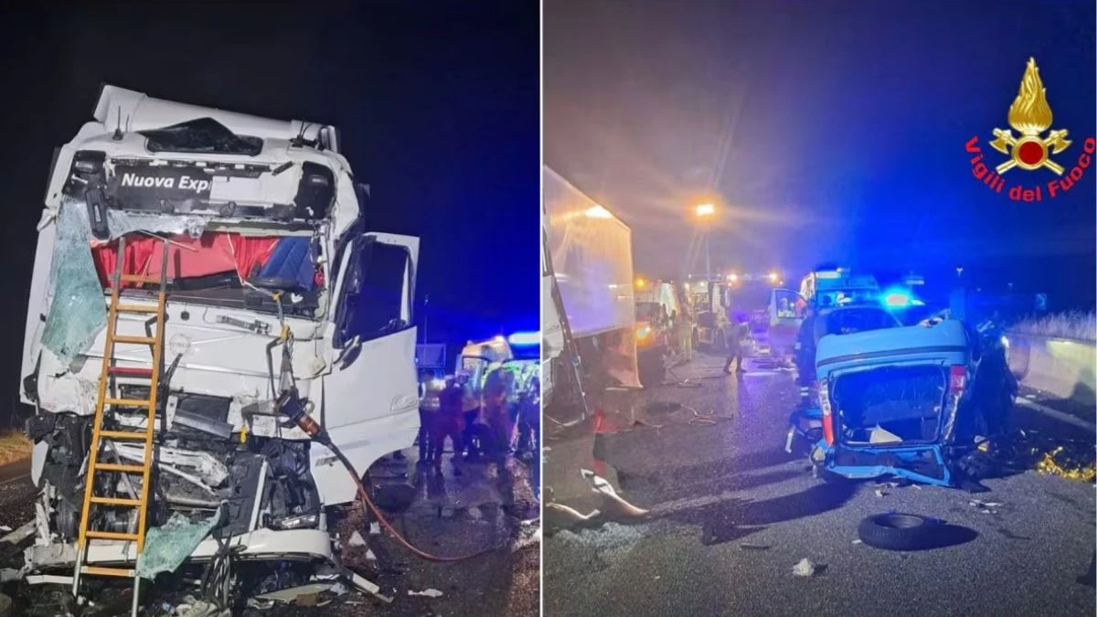 Schianto mortale sulla A1: auto e camion protagonisti di un tragico incidente tra Casalpusterlengo e Basso Lodigiano
