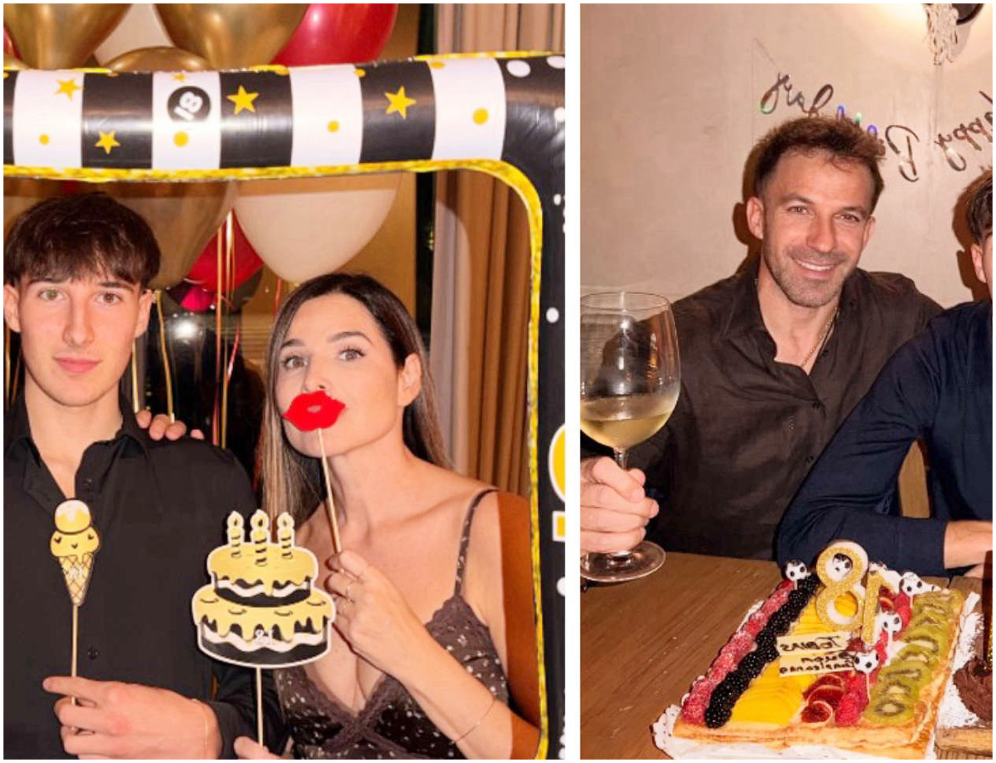 Il primogenito di Alex Del Piero festeggia il suo diciottesimo compleanno con una grande festa