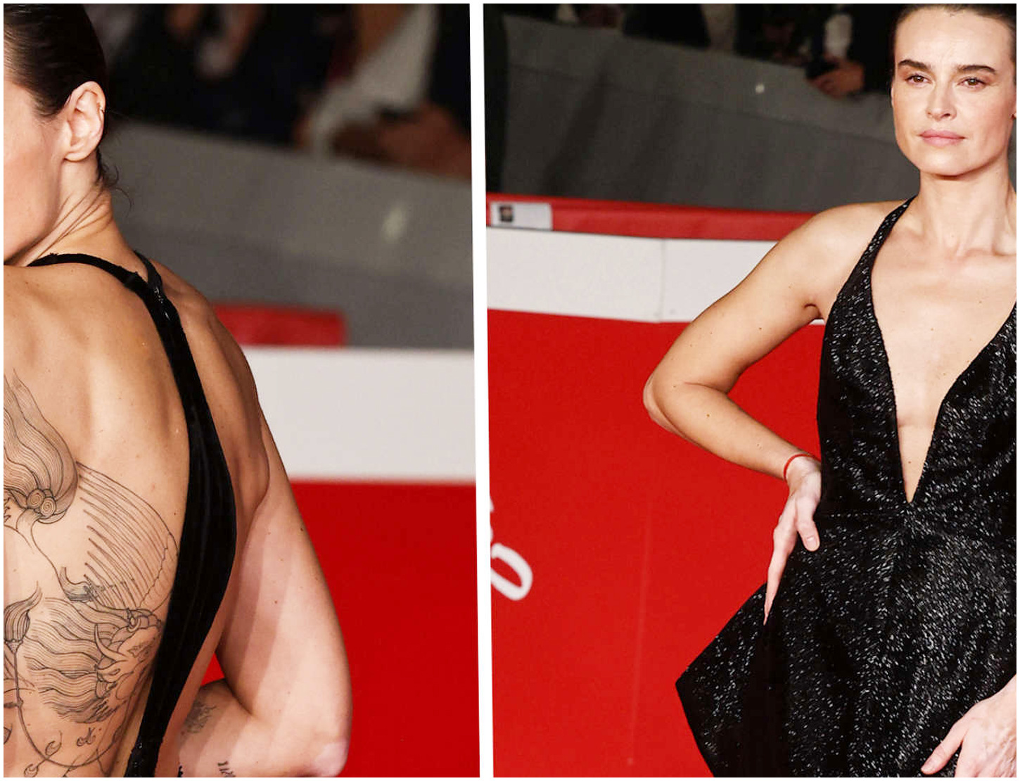 Kasia Smutniak incanta il Roma Cinema Fest 2025 svelando il suo tatuaggio gigante sulla schiena