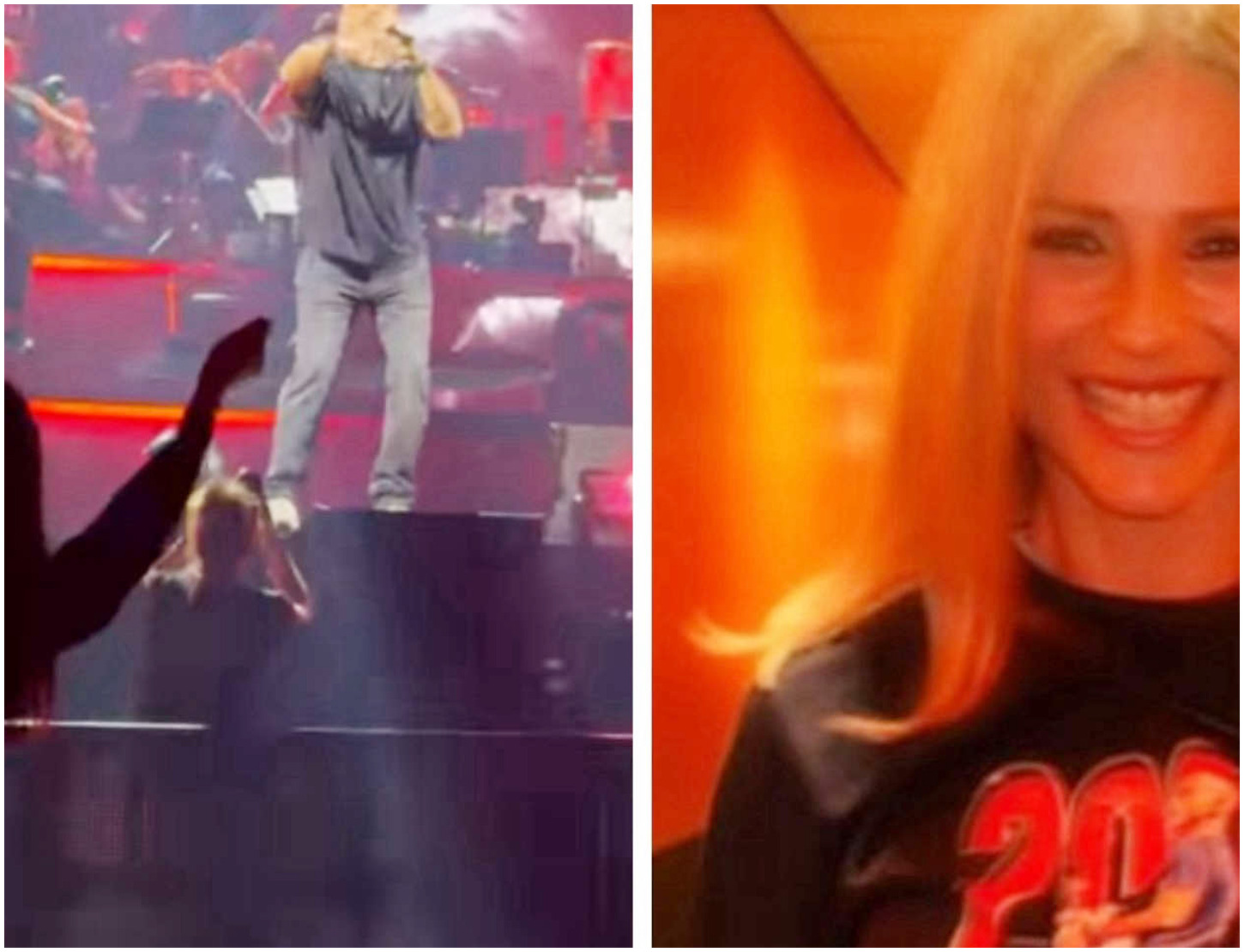 Michelle Hunziker partecipa con le figlie al concerto di Eros Ramazzotti ad Amsterdam Michelle Hunziker partecipa con le figlie al concerto di Eros Ramazzotti ad Amsterdam
