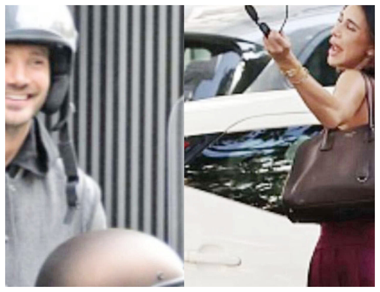 Stefano De Martino immortalato mentre mostra un gesto decisamente poco elegante ai paparazzi