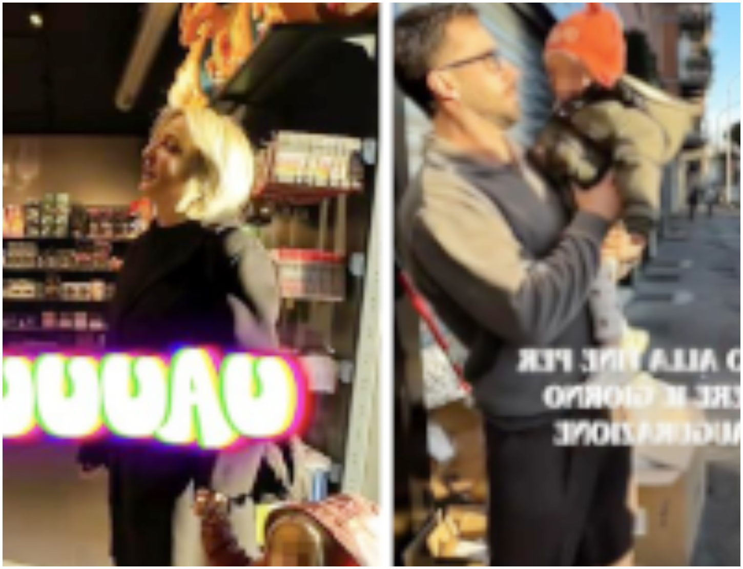 Andreas Muller presenta il suo negozio ultimato a Veronica Peparini e alle gemelle in immagini esclusive