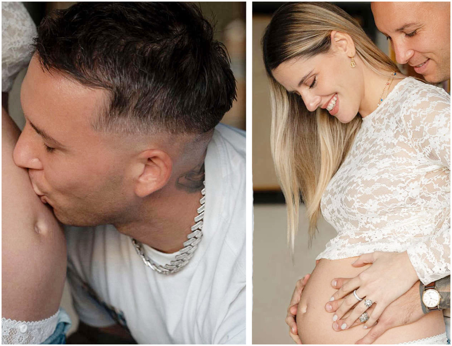 Il cantante Briga e la moglie Arianna Montefiori annunciano l’arrivo del primo figlio con foto