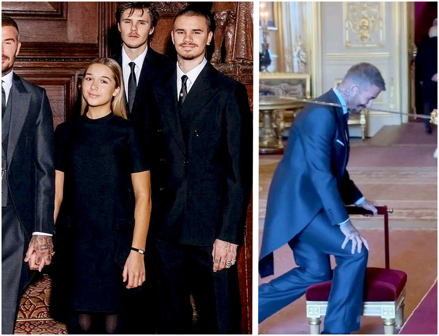 David Beckham insignito del titolo di cavaliere da Re Carlo, assente un figlio aiuta i gossip
