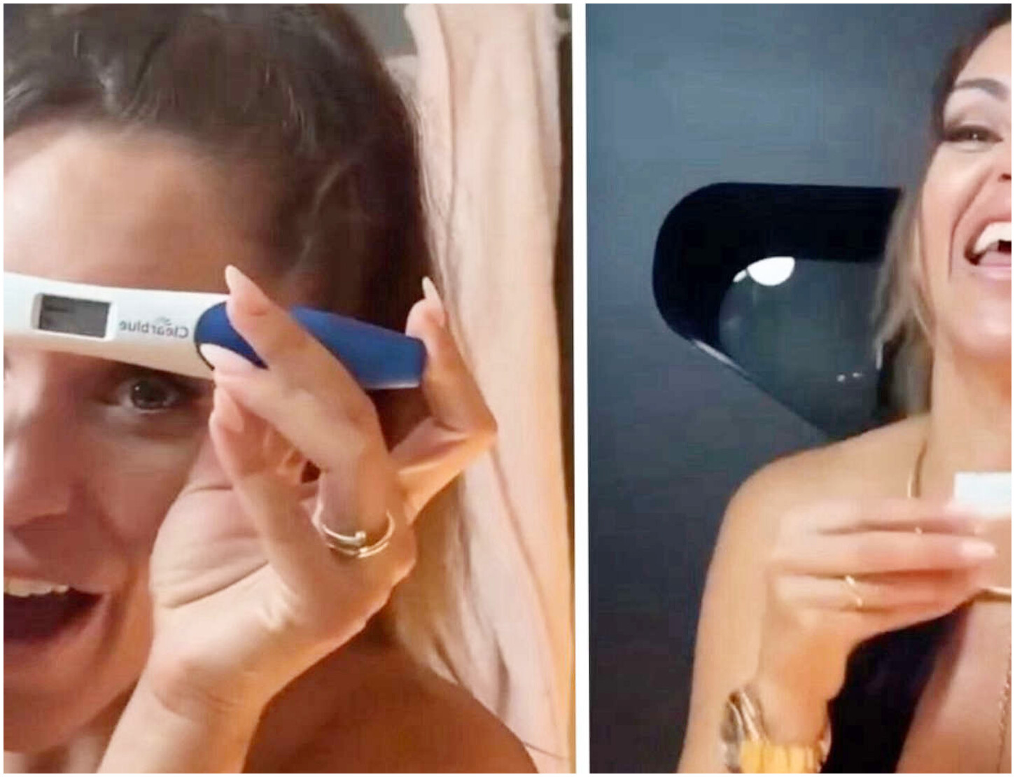 Delia Duran annuncia la gravidanza dopo cinque anni di tentativi e lo comunica a Alex Belli