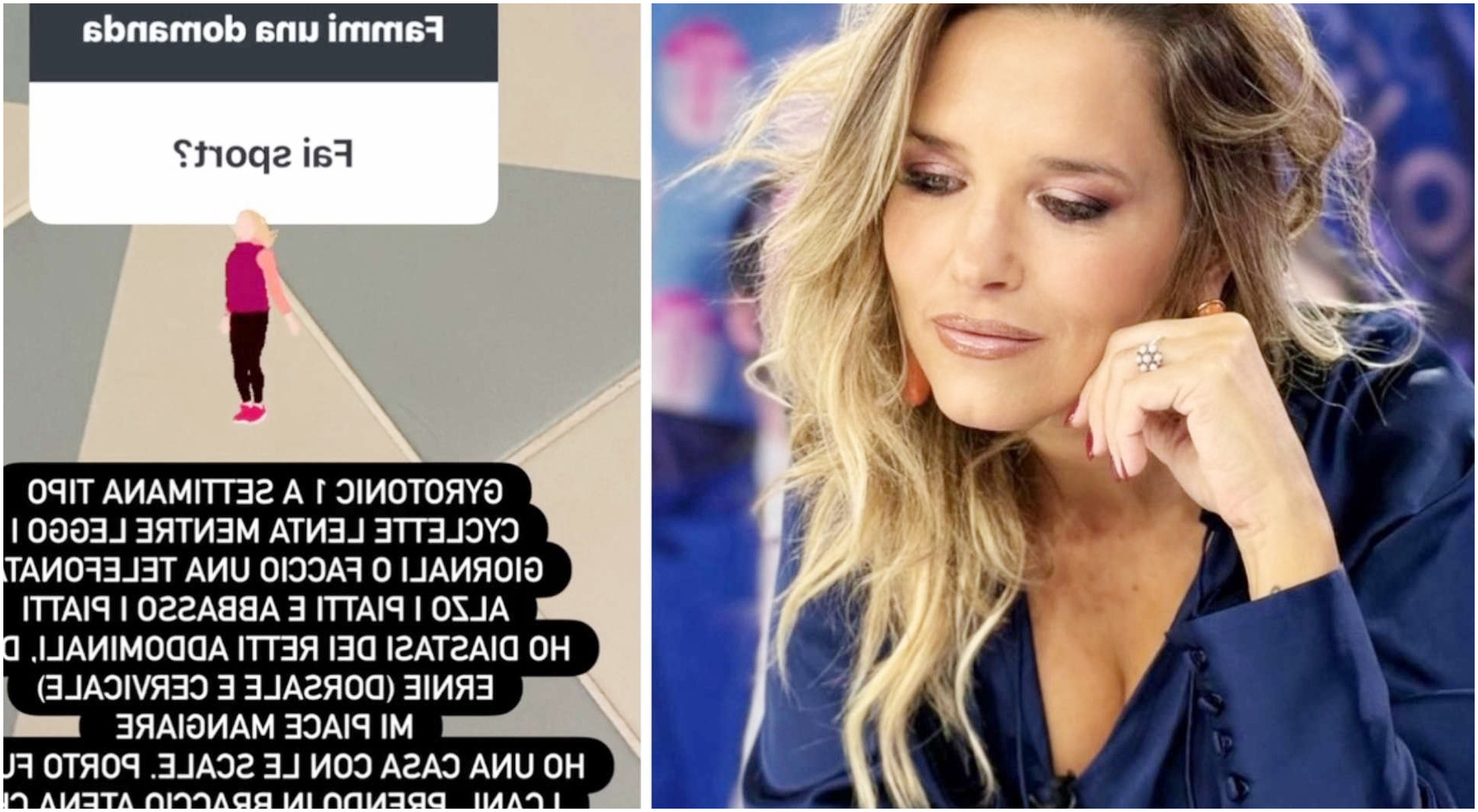 Francesca Barra rivela di avere diastasi dei retti addominali e due ernie, ecco i dettagli e i vip coinvolti