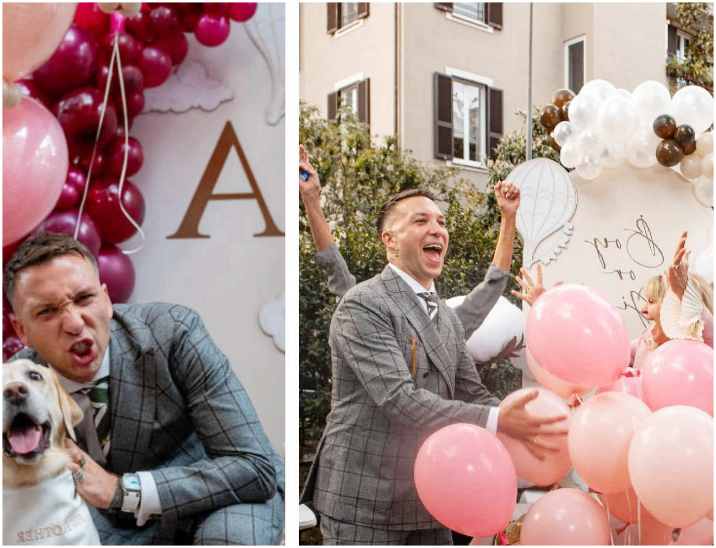 Mattia Briga e Arianna Montefiori festeggiano il loro gender reveal party in grande stile