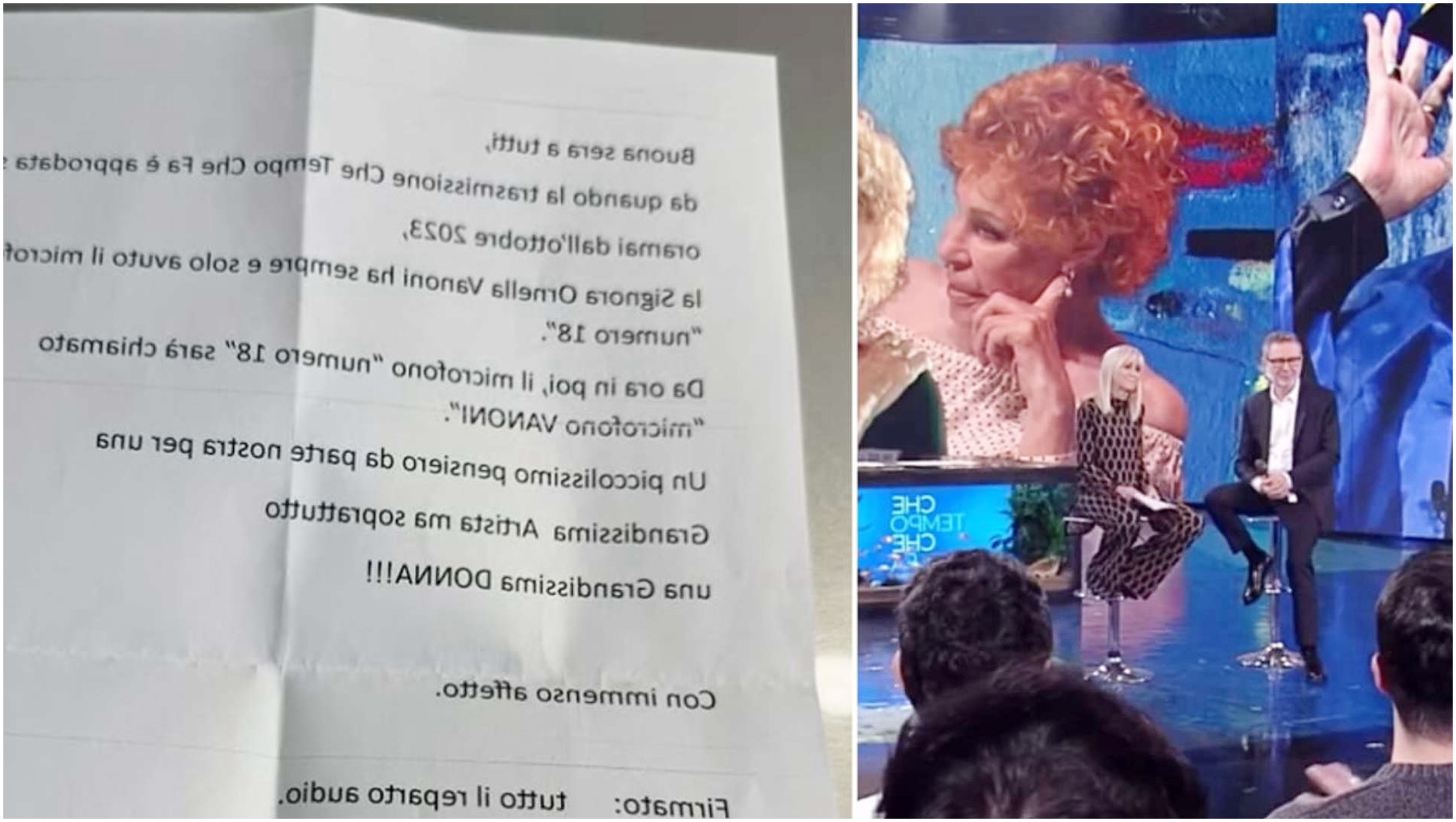 Ornella Vanoni celebrata a Che Tempo Che Fa: il reparto audio dedica il microfono alla artista