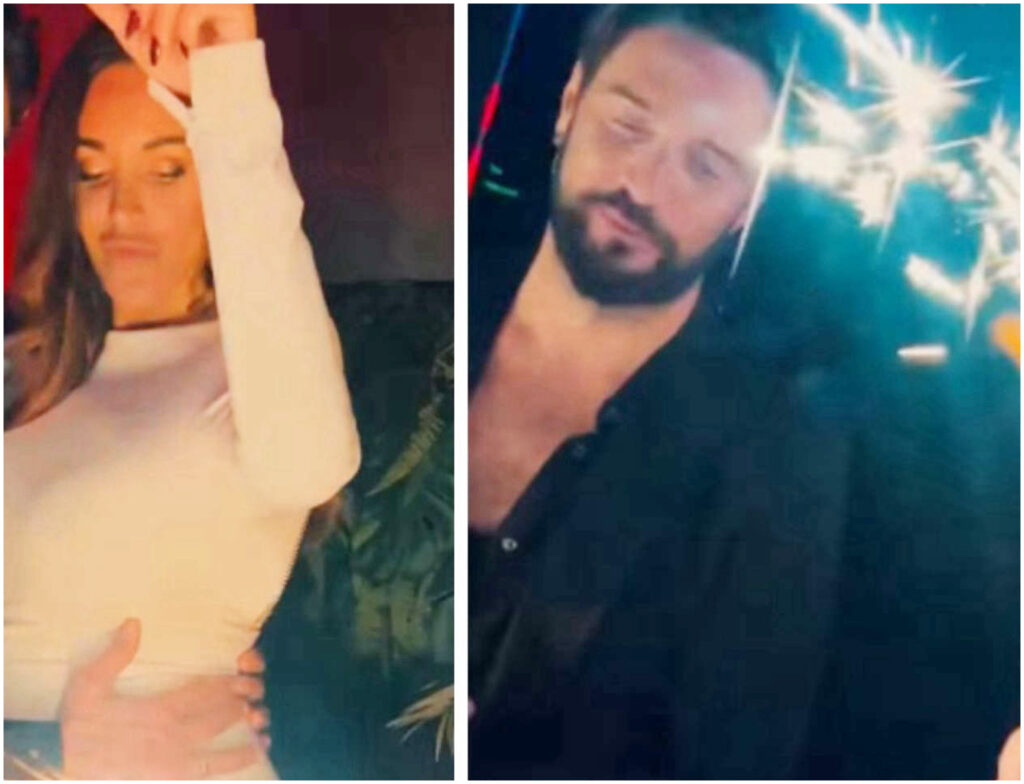 Alex Belli festeggia il suo compleanno a Milano con Delia Duran, in dolce attesa di un bimbo