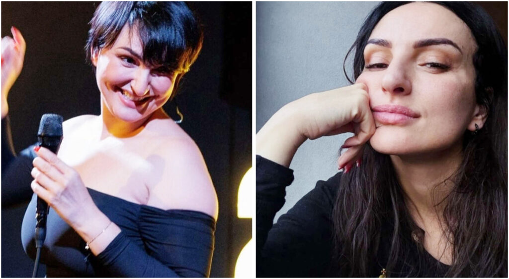 Arisa racconta la sua esperienza con le app di incontri, preferendo chat con stranieri.