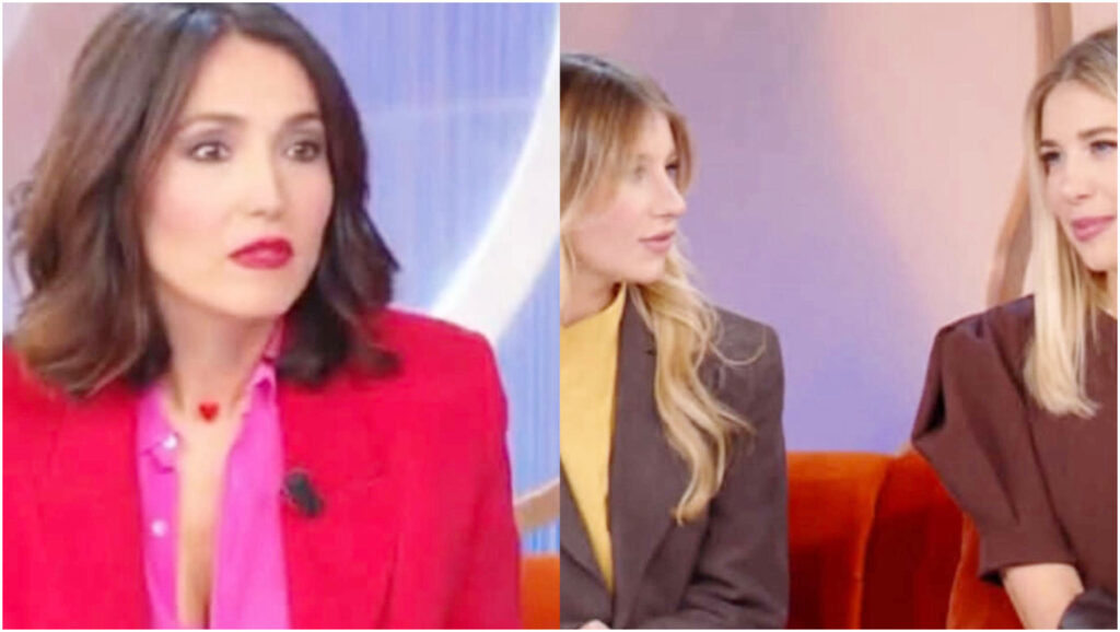 Caterina Balivo commette una gaffe sulla famiglia durante l’intervista alle sorelle Incorvaia