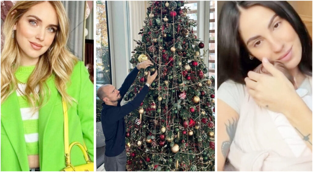 Decoro degli alberi di Natale dei vip: Ferragni, De Martino e De Lellis con stili unici fino a 10mila euro