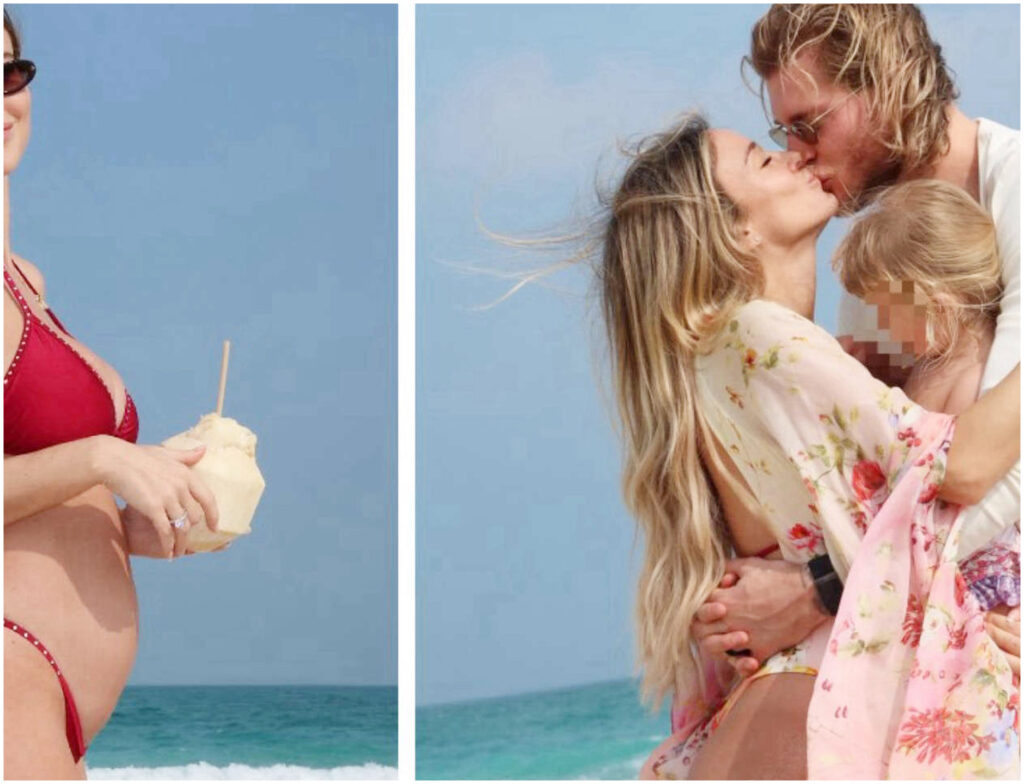 Diletta Leotta annuncia la dolce attesa a Dubai insieme al marito e alla figlia in vacanza