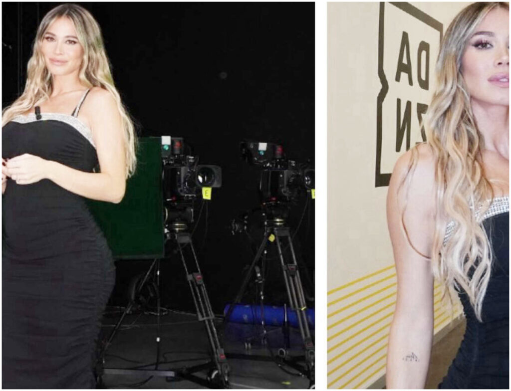 Diletta Leotta mostra il pancione della seconda gravidanza per la prima volta in tv