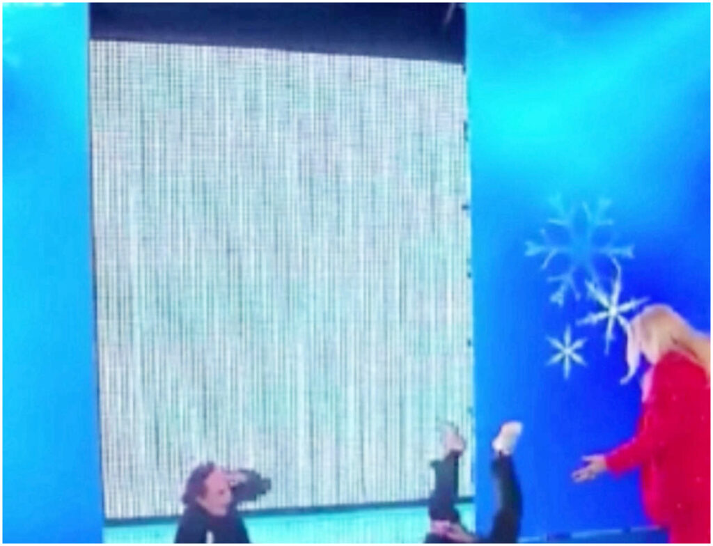 Incidente in diretta a Domenica In: i Ricchi e Poveri cadono entrando in studio e chiedono ghiaccio